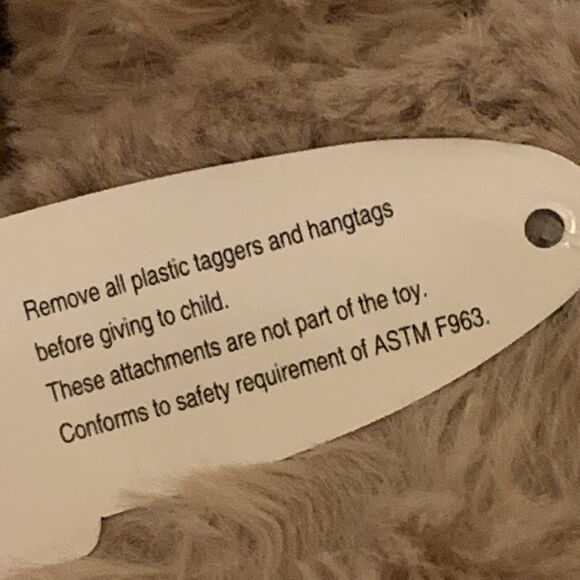 Weigedu Rabbit Bunny Stuffed Animal Plush Toys Kids Adults Soft Tan Blue 17" New - Picture 15 of 15